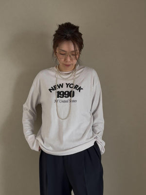 ニューヨークロゴ起毛ロンT