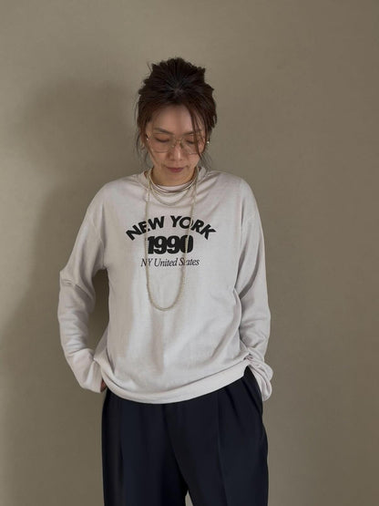 ニューヨークロゴ起毛ロンT