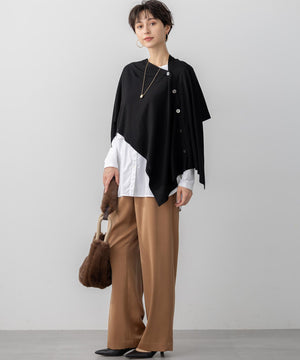 スエーディーサテン ワイド パンツ