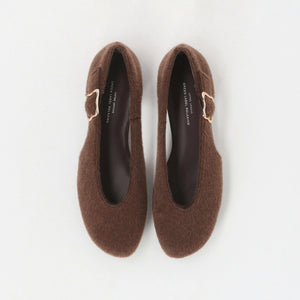 サイド バックル フラットシューズ