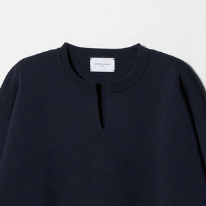 スウェットライク スキッパーニット ‐ウォッシャブル‐