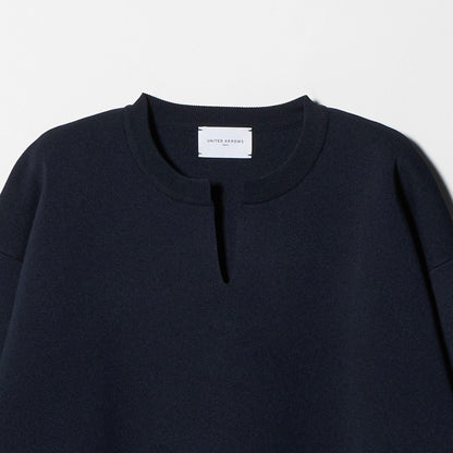 スウェットライク スキッパーニット ‐ウォッシャブル‐