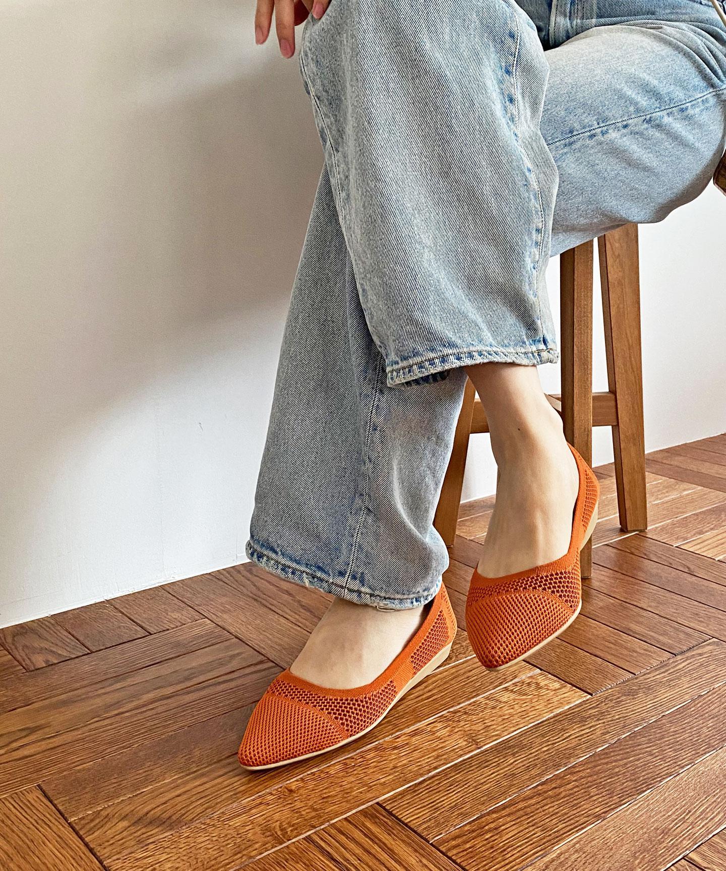 パターンメッシュ パンプス