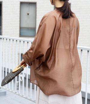 2wayシアーサテンブラウス