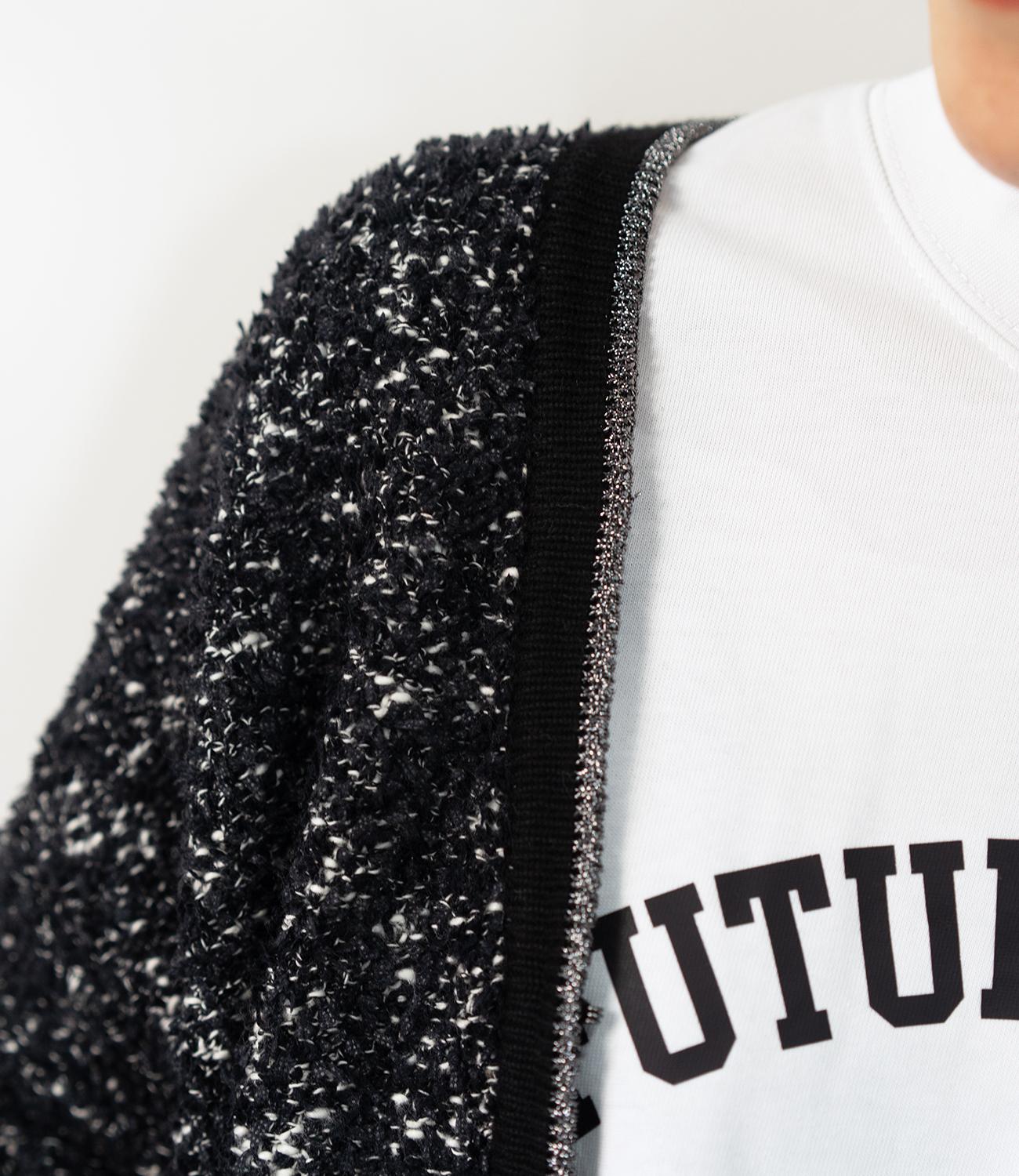 ファンシーヤーンVネックニットコーディガン