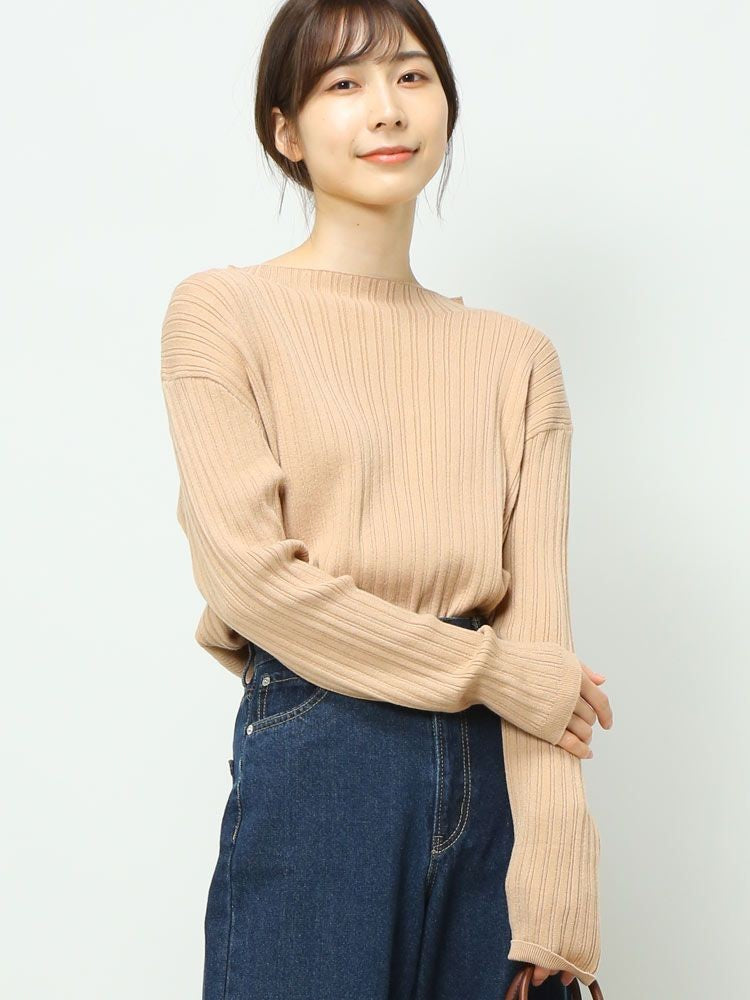 ﾎﾞﾄﾙﾈｯｸﾗﾝﾀﾞﾑﾘﾌﾞ長袖