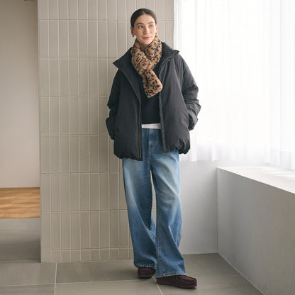 コットンデニム カーブパンツ