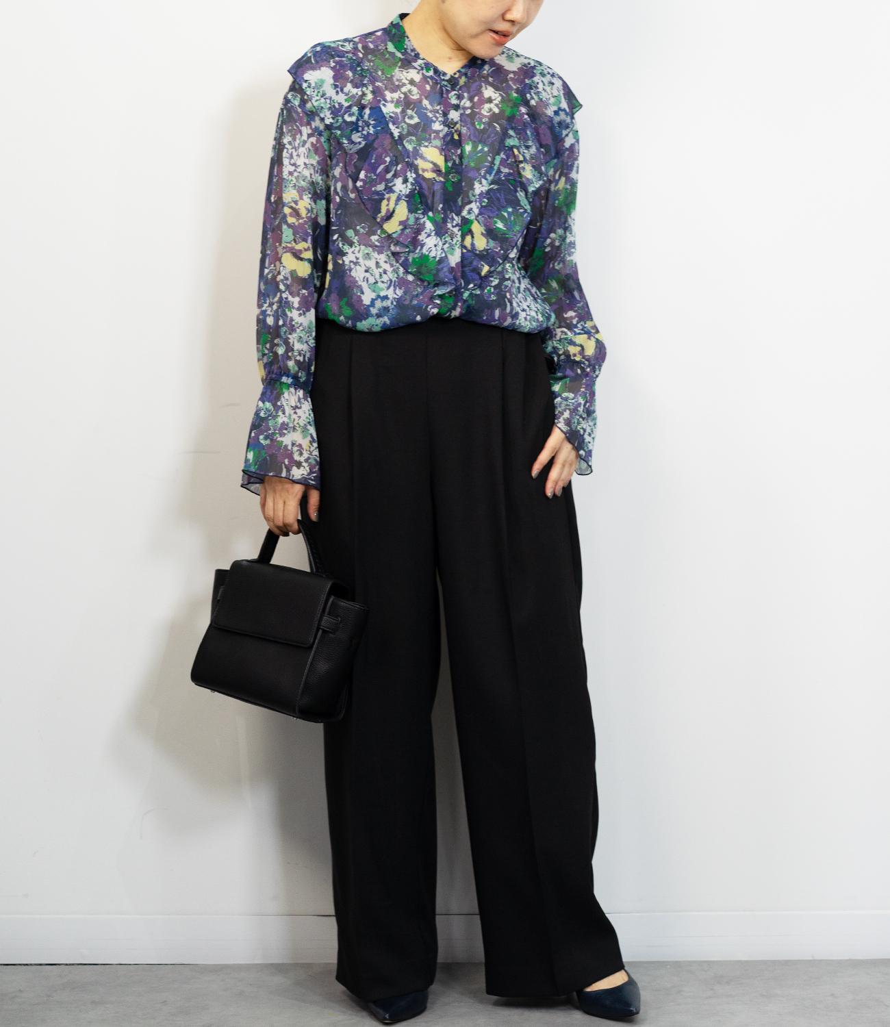 センタープレスストレートパンツ