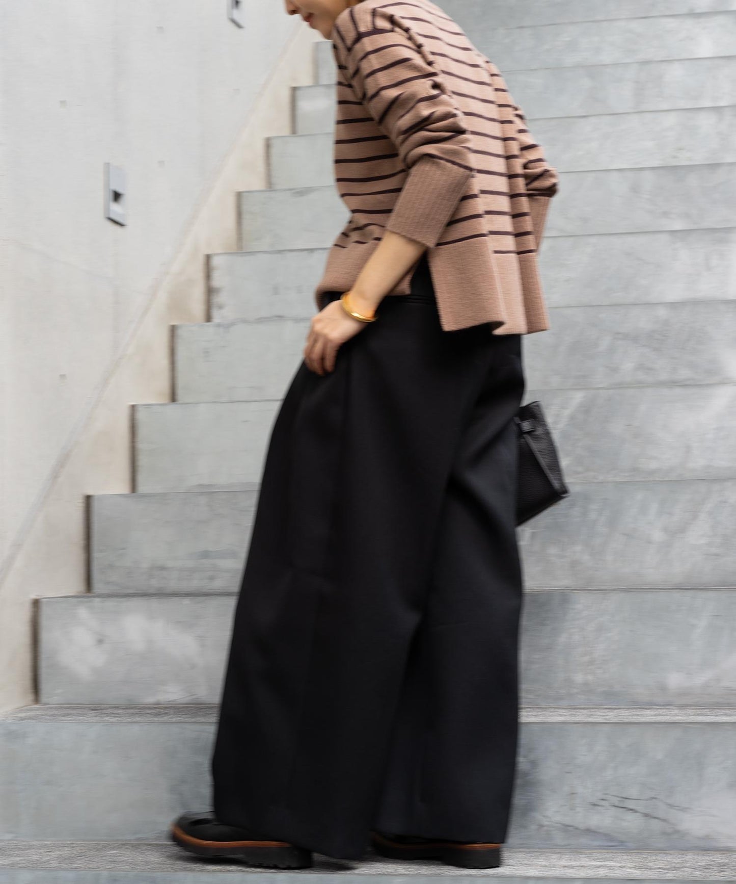 ボーダー柄ニット