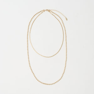 ボール×サークル チェーン 3WAY ネックレス