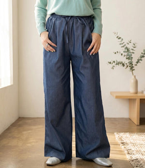 デニムライクイージーパンツ