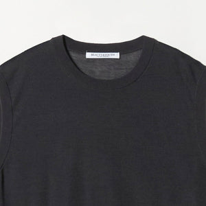 ウールナイロン シアーノースリーブニット