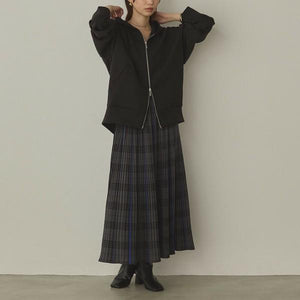 グレンチェックプリーツスカート