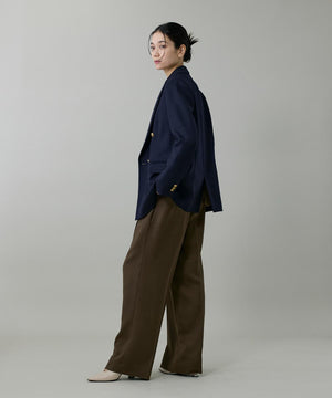 ライトカルゼ ツータックワイドパンツ