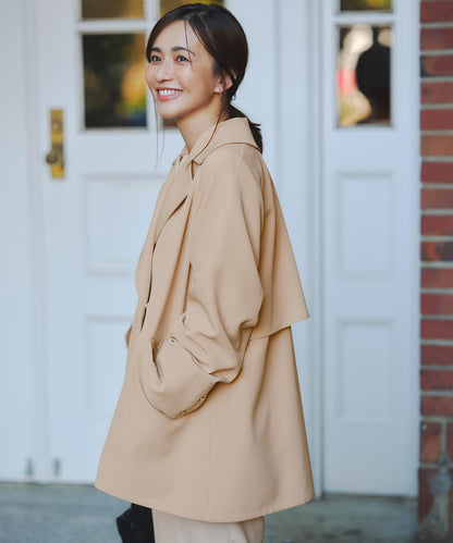 エレカジストレッチミドルトレンチ コート