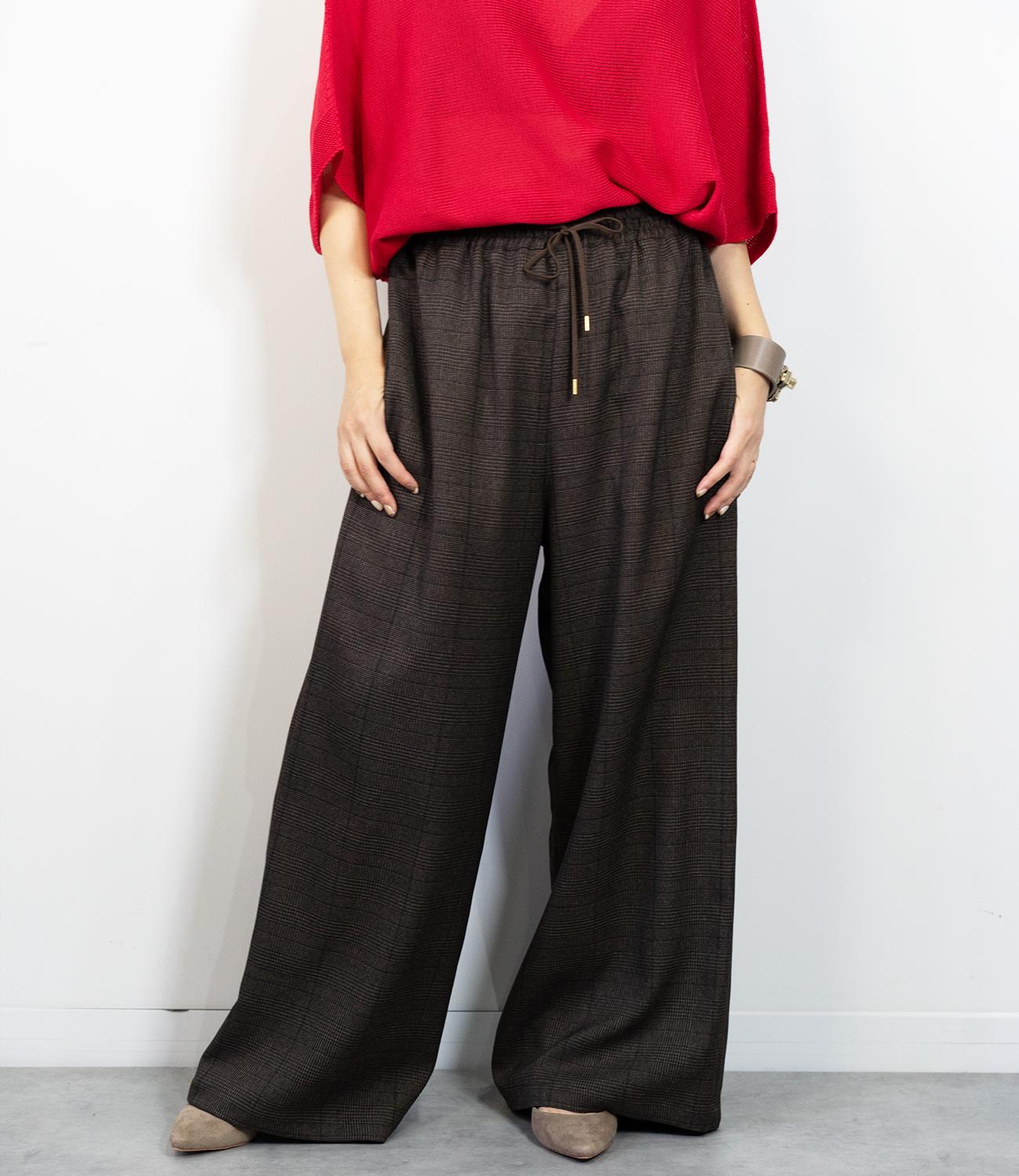 グレンチェックダイージーパンツ