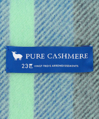 カシミヤ チェック ストール