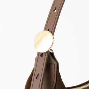 スエード スクエア ショルダーバッグ