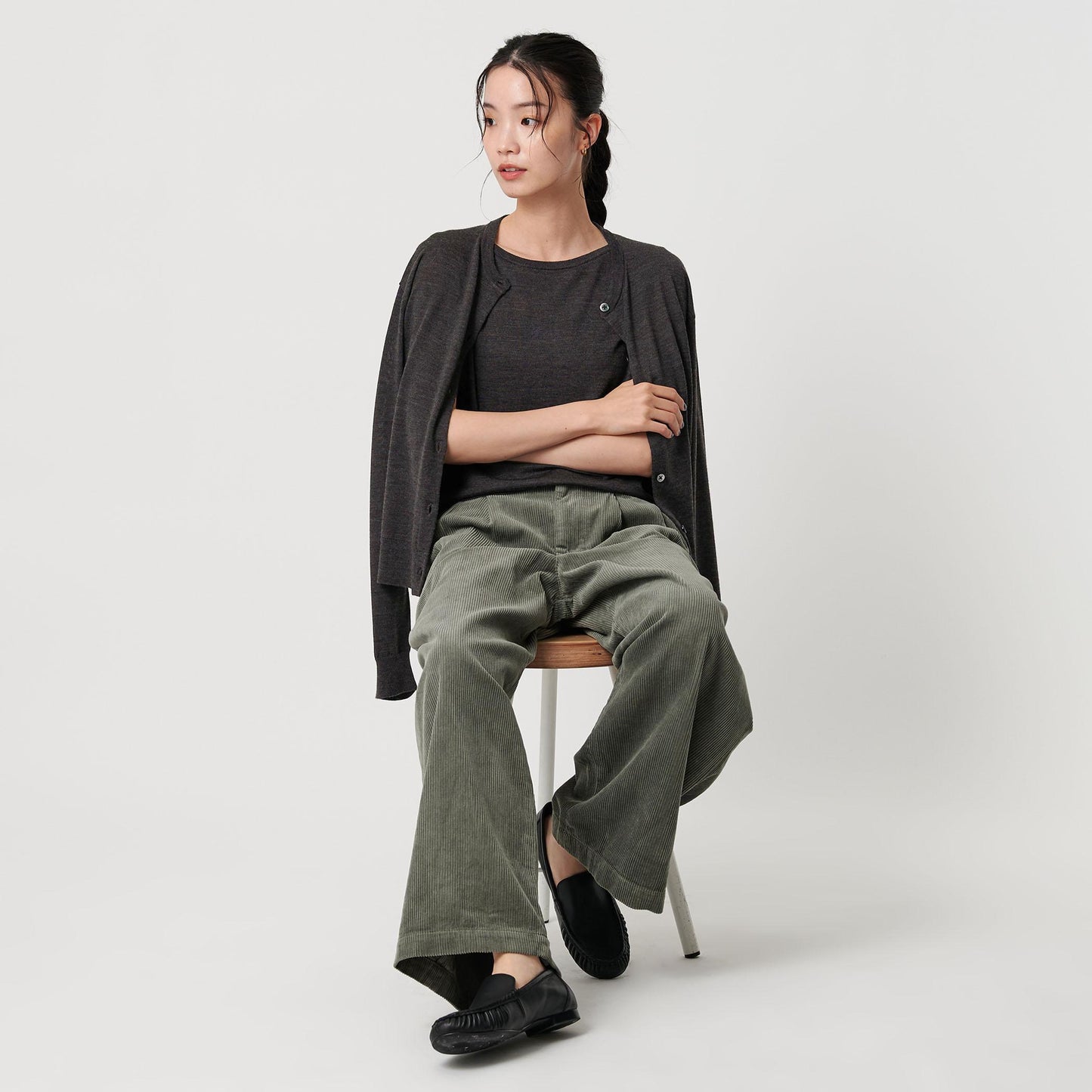 ウール レイヤードニット ウォッシャブル