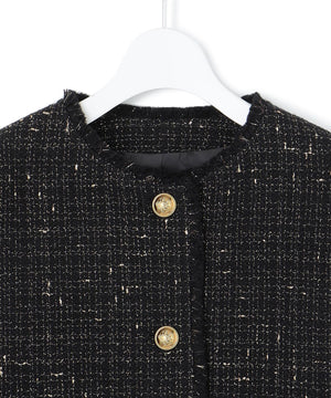 GIOLICA ボタン ツイード ジャケット