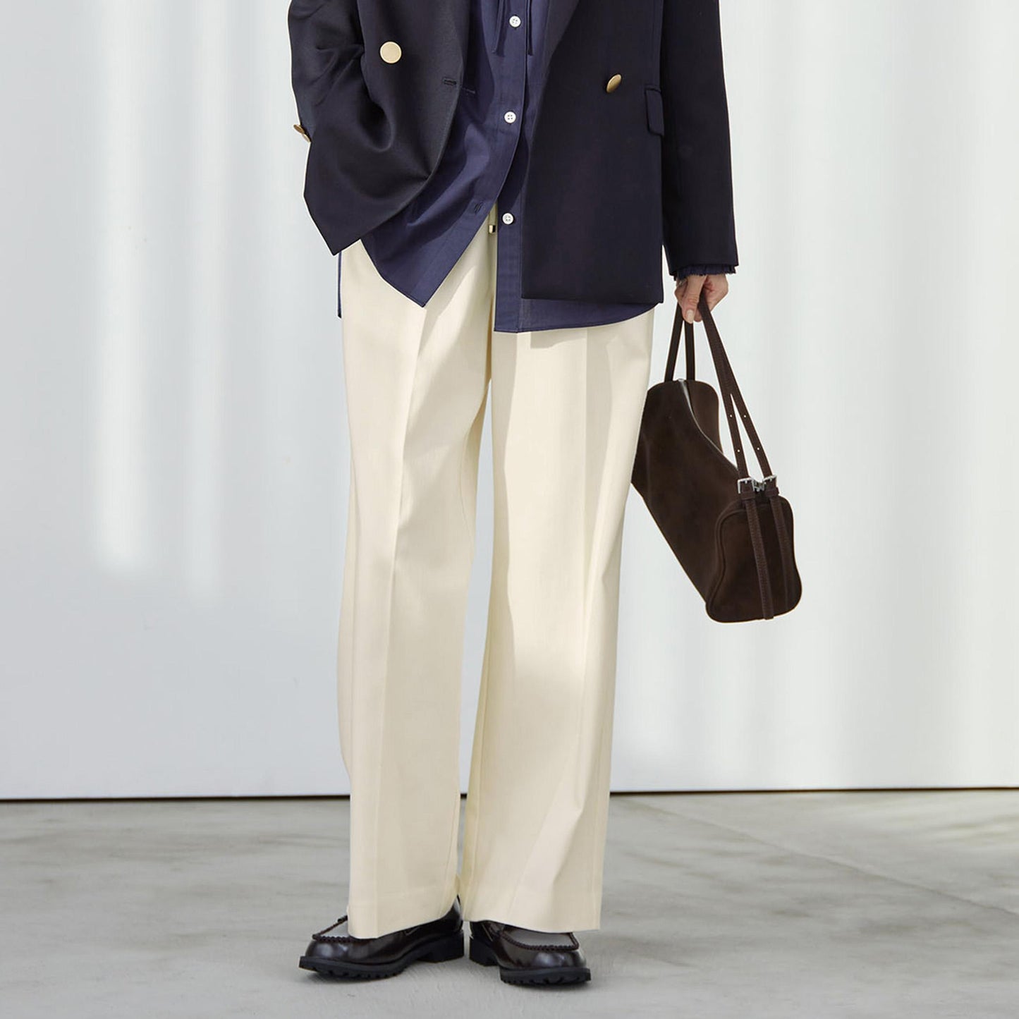 ［size SHORT/TALLあり］ニーハイフレアパンツ デニム 2 ストレッチ