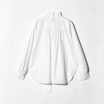 レース コンビ ボウタイ リボン ブラウス ‐ウォッシャブル‐