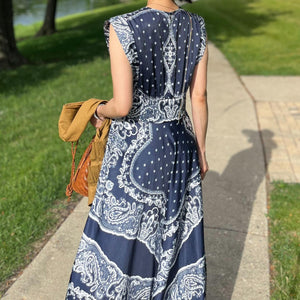 ペイズリー柄ワンピース