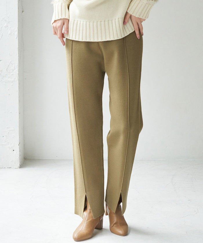 センタースリットパンツ