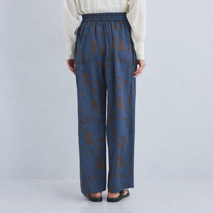 アート ボタニカル プリント パンツ