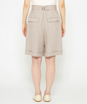 ヘリンボーン リネン ショートパンツ（uncrave WHITE）