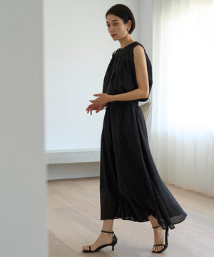 ヴィンテージシアー ギャザーワイドパンツ