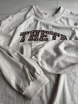 レオパードロゴロングTシャツ