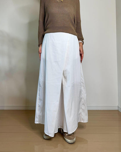 ラップ風ロングスカート