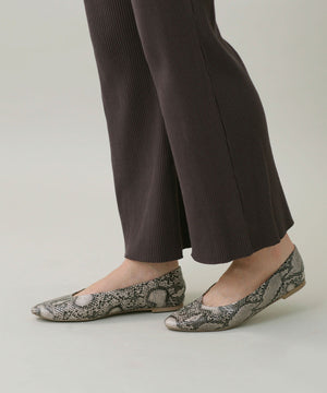 リブテレコパンツ