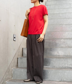 コンパクトフレンチスリーブニットT