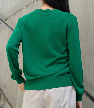 【UV加工・接触冷感】クルーネックカーディガン