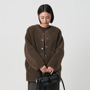 【WEB限定】ボア×フェイクムートン リバーシブルジャケット