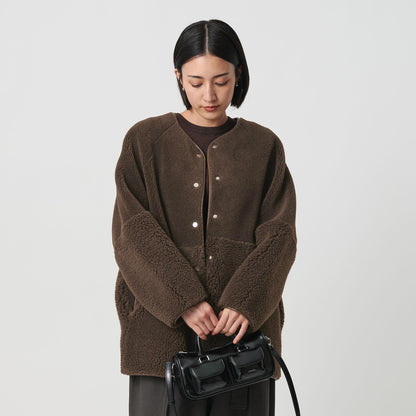 【WEB限定】ボア×フェイクムートン リバーシブルジャケット