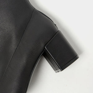 ストレッチレザー ショートブーツ60↓↑