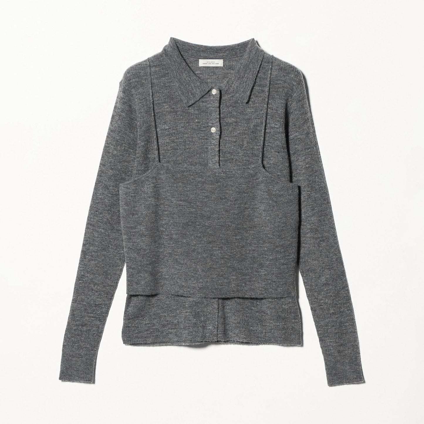 ポロニット カーディガン × ビスチェ ニット セット