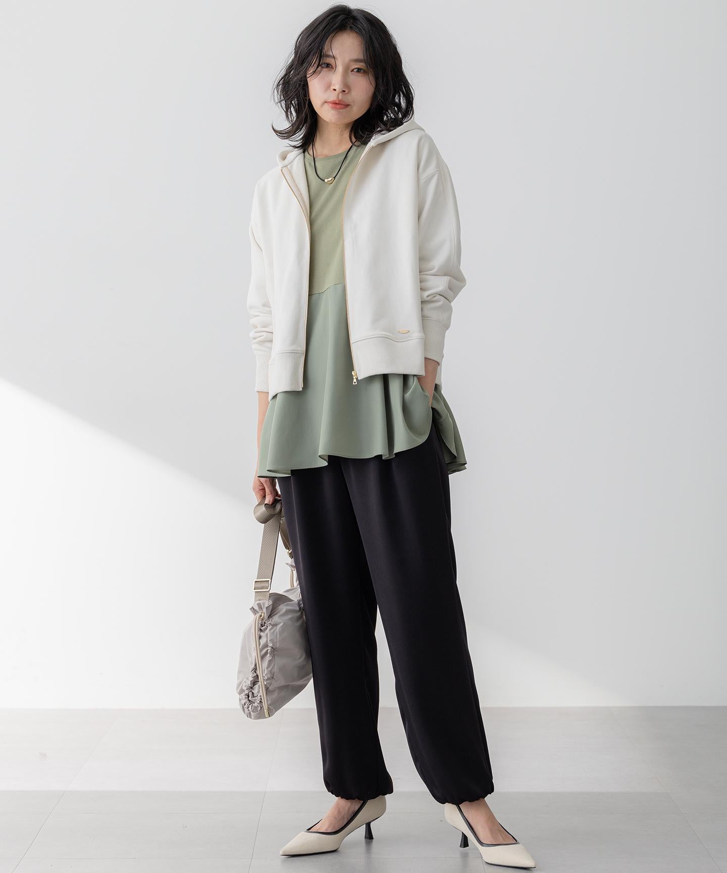 コットンテリー ジップアップ フーディー