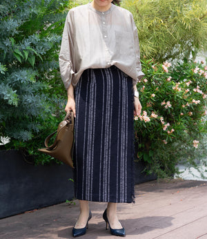 2wayシアーサテンブラウス