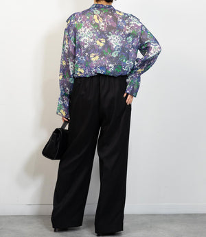 センタープレスストレートパンツ