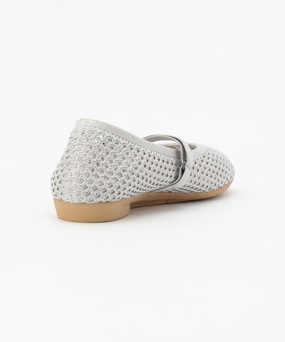 ラウンド メッシュ バレエパンプス