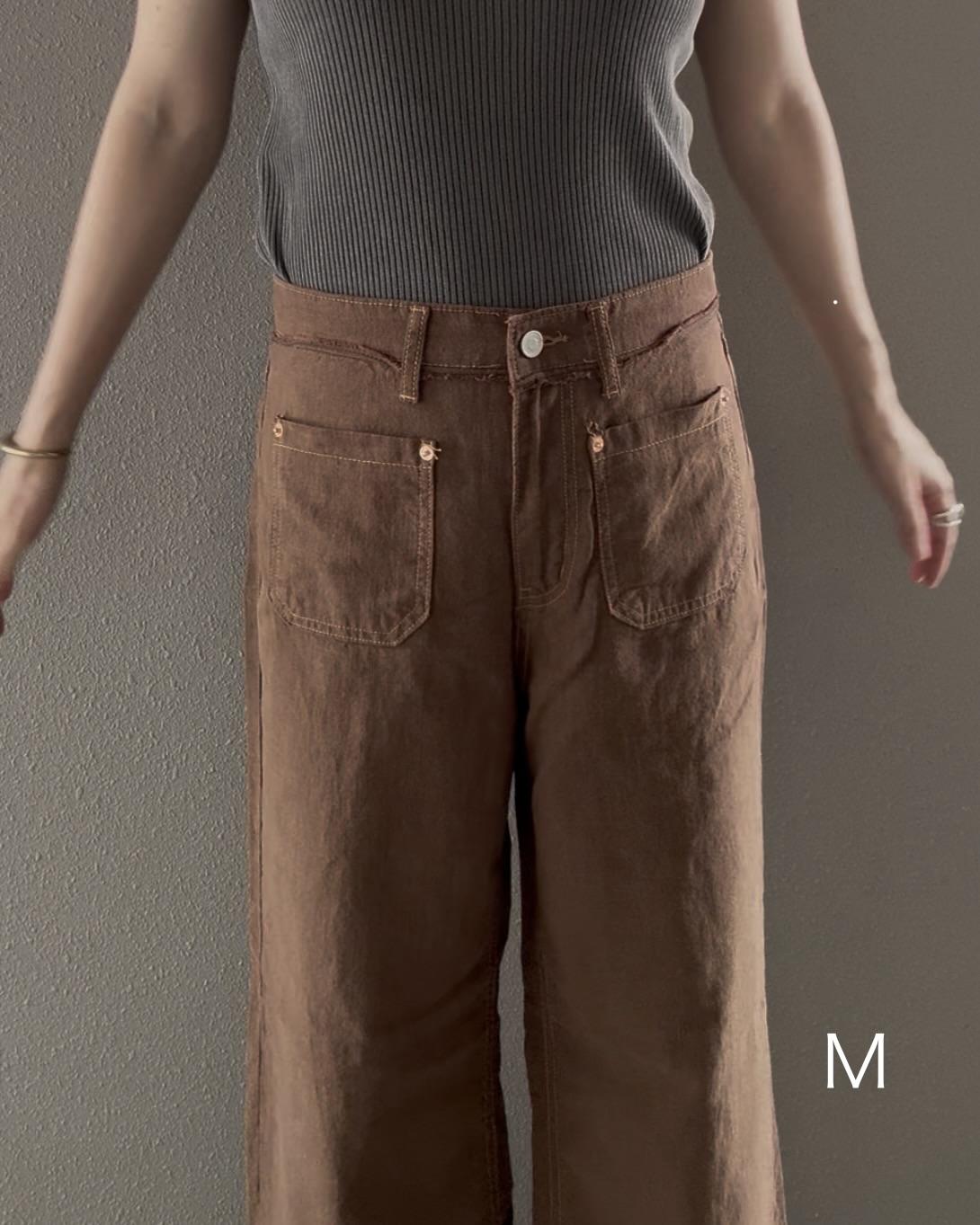リネンポケットパンツ