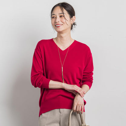 Brisbane Vネックニットプルオーバー≪11号あり≫