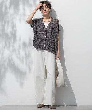 LIGHT DENIM バレルワイド パンツ