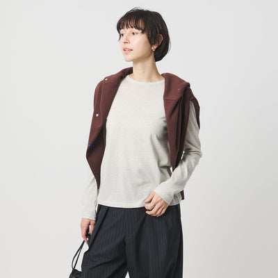 ラメ テンジク ロングスリーブ カットソー