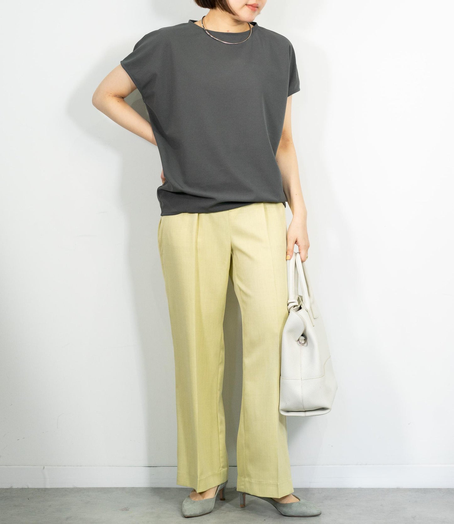 【10万人の正解シリーズ】コクーンシルエットボートネックカットソー