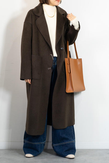 ニットパイルチェスターコート